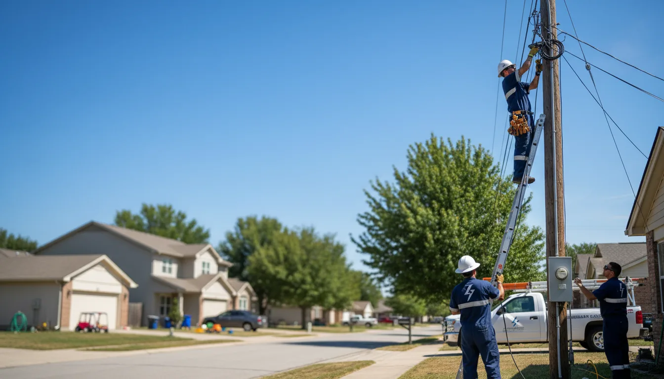 Residential electrician providing installation services in Odessa, WA